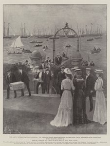 Kuninkaan kiinnostus Cowes Regattaa kohtaan, purjehduspalkinnot palautetaan Royal Yacht Squadronille Hänen Majesteettinsa tarkastuksen jälkeen 2. elokuuta
